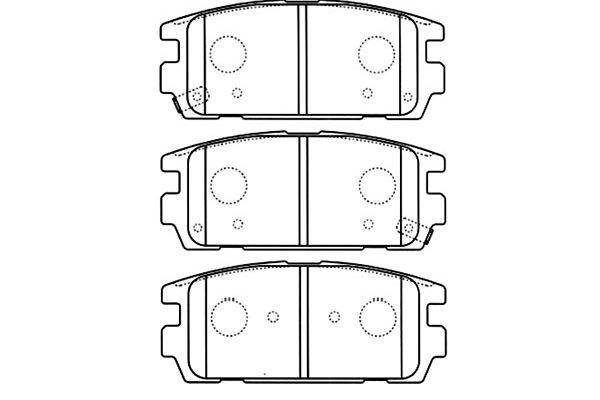 KAVO PARTS stabdžių trinkelių rinkinys, diskinis stabdys BP-3022